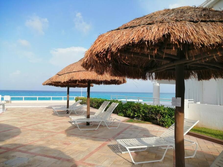 Confortable Depa En Condominio Frente Al Mar! Cancun Exterior photo